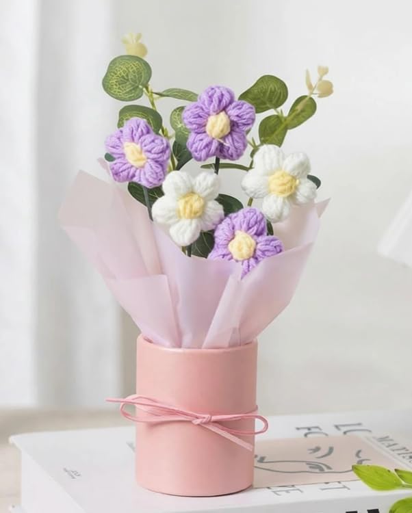 Crochet Daisy Bouquet