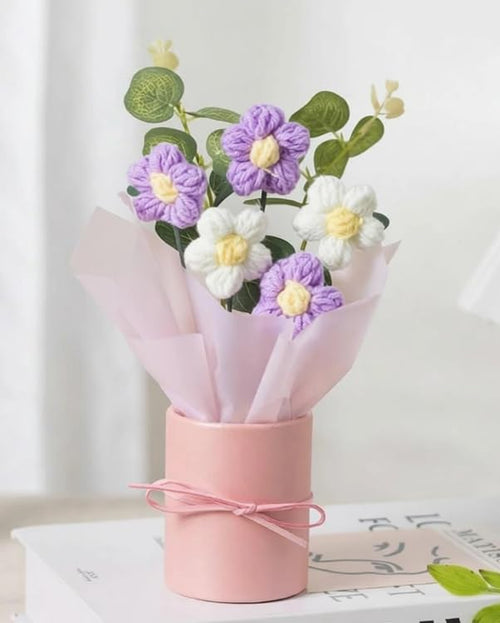 Crochet Daisy Bouquet