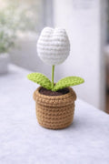Crocheto Handmade Crochet Tulip Plant in Pot
