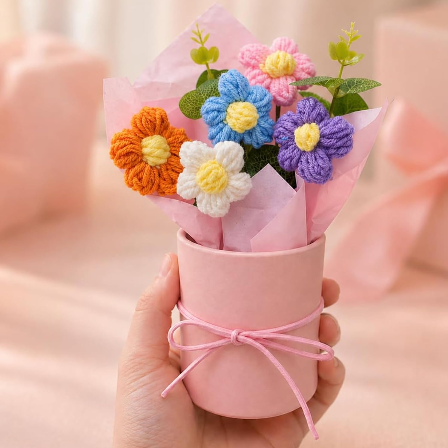 Crochet Daisy Bouquet